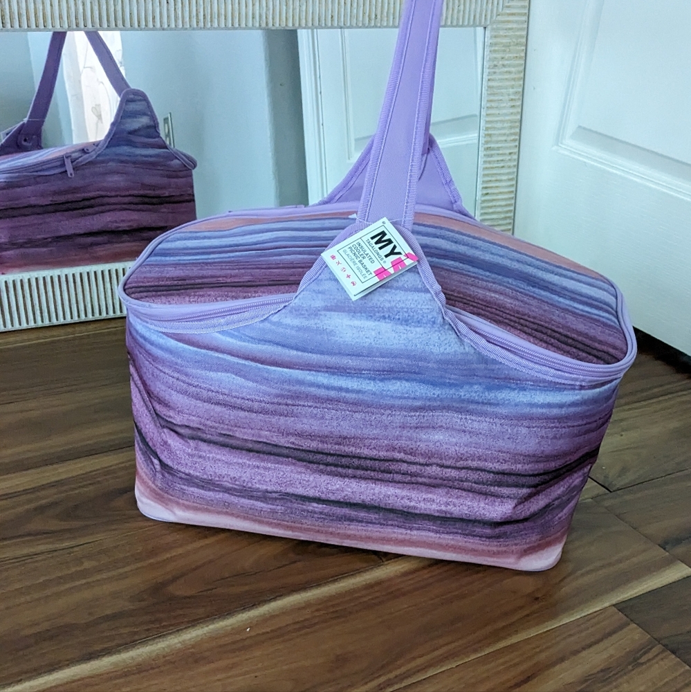 My Tag Alongs Insulated Cooler /Picnic Basket Tie Dye Nwt ❤️